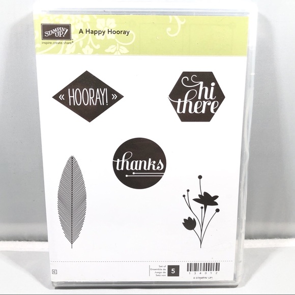 Stampin’ Up! A HAPPY HOORAY Stamps Set (5 stamps)  Item 134012 - Picture 1 of 4